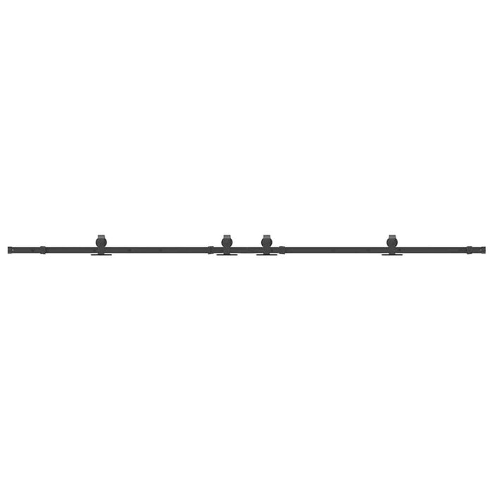 Set feronerie pentru uși glisante, negru, 305 cm, oțel - WALTI WALTI