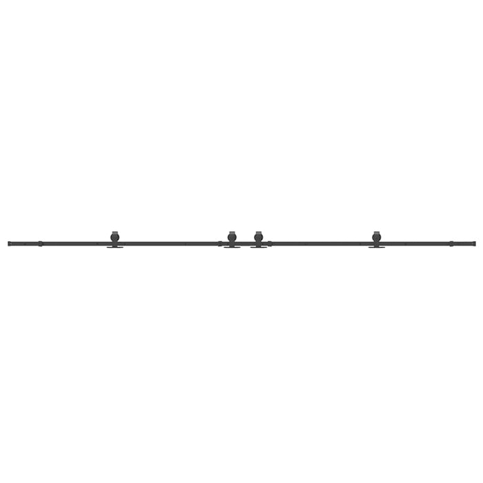 Set feronerie pentru uși glisante, negru, 427 cm, oțel - WALTI WALTI
