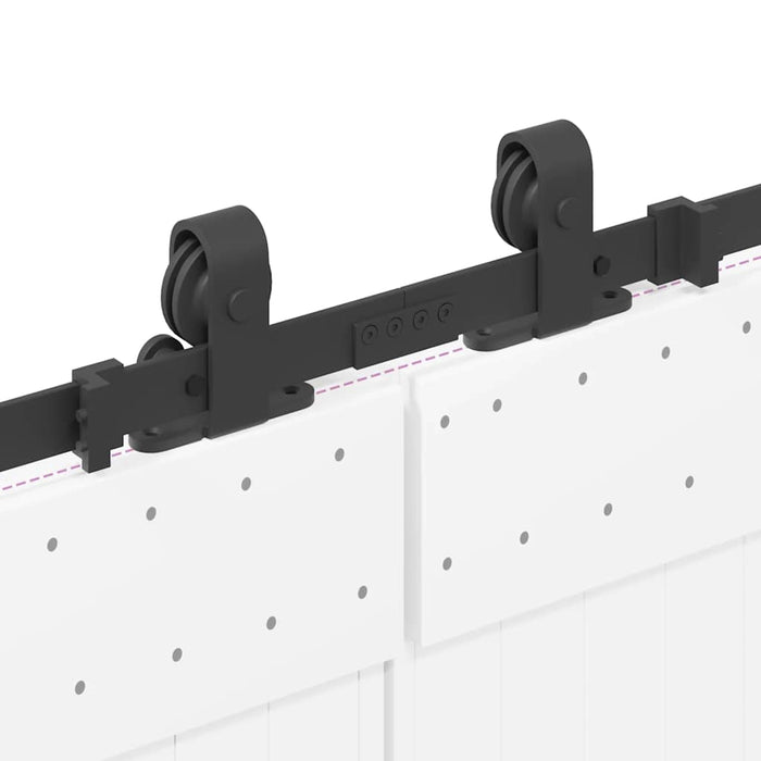 Set feronerie pentru uși glisante, negru, 427 cm, oțel - WALTI WALTI