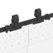 Set feronerie pentru uși glisante, negru, 427 cm, oțel - WALTI WALTI