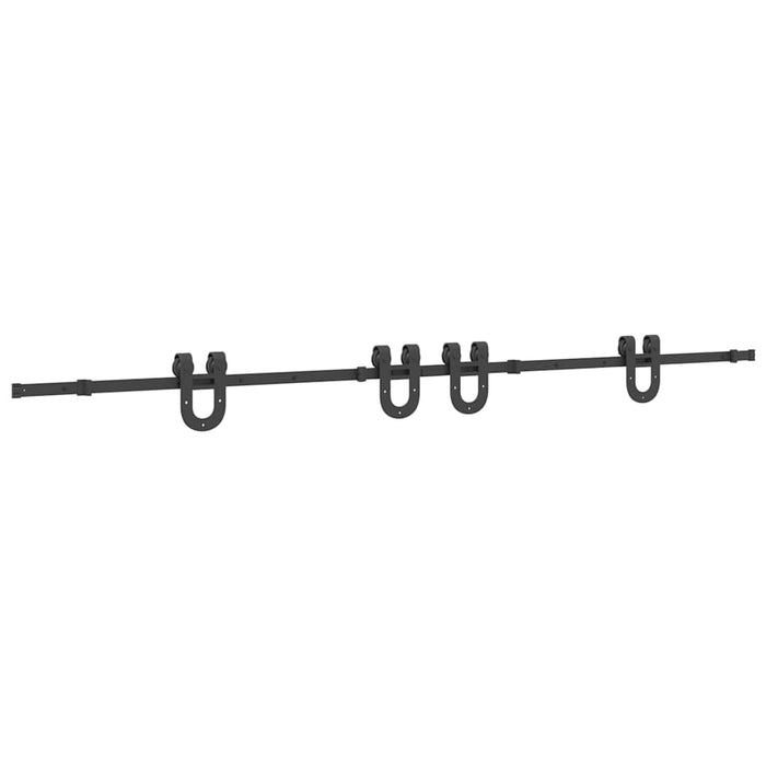 Set feronerie pentru uși glisante, negru, 366 cm, oțel - WALTI WALTI