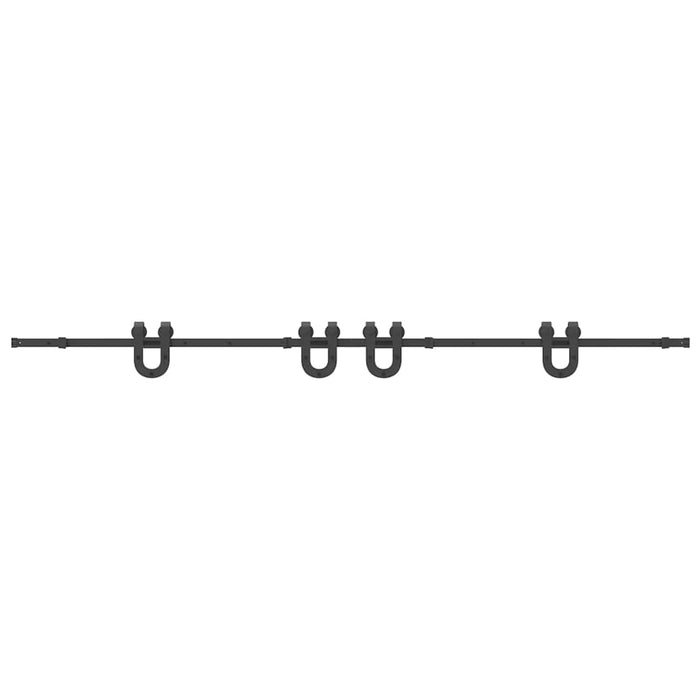 Set feronerie pentru uși glisante, negru, 366 cm, oțel - WALTI WALTI