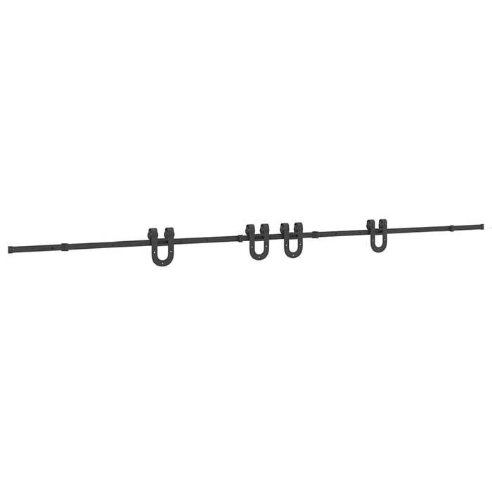 Set feronerie pentru uși glisante, negru, 400 cm, oțel - WALTI WALTI