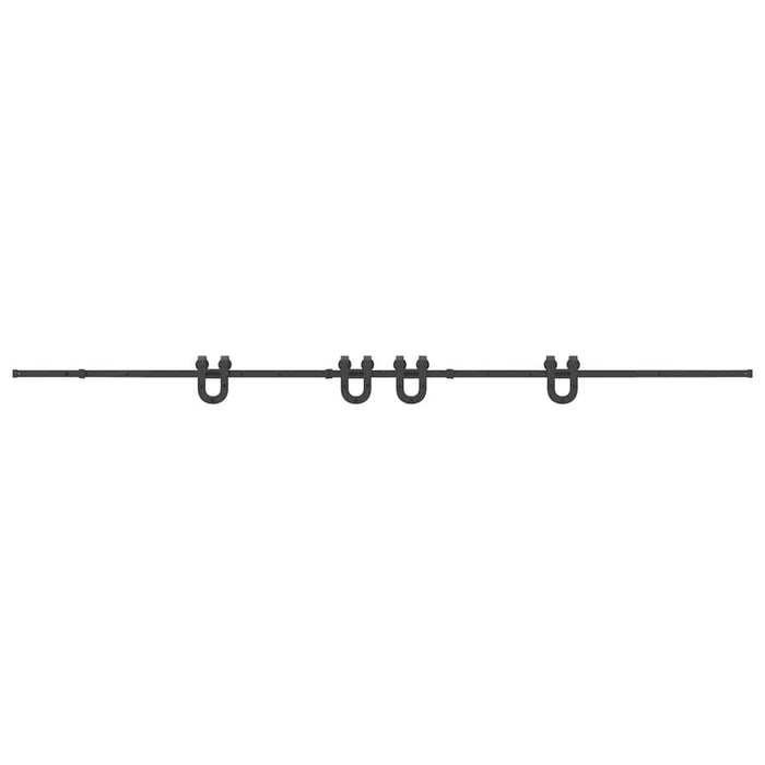 Set feronerie pentru uși glisante, negru, 400 cm, oțel - WALTI WALTI
