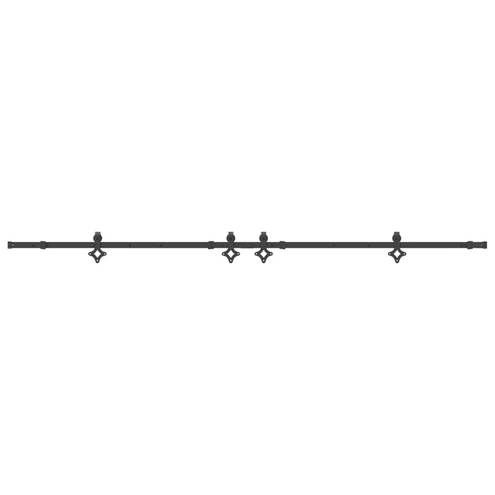 Set feronerie pentru uși glisante, negru, 305 cm, oțel - WALTI WALTI