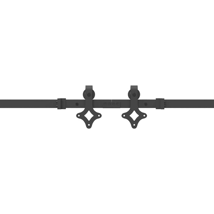 Set feronerie pentru uși glisante, negru, 305 cm, oțel - WALTI WALTI