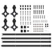 Set feronerie pentru uși glisante, negru, 427 cm, oțel - WALTI WALTI