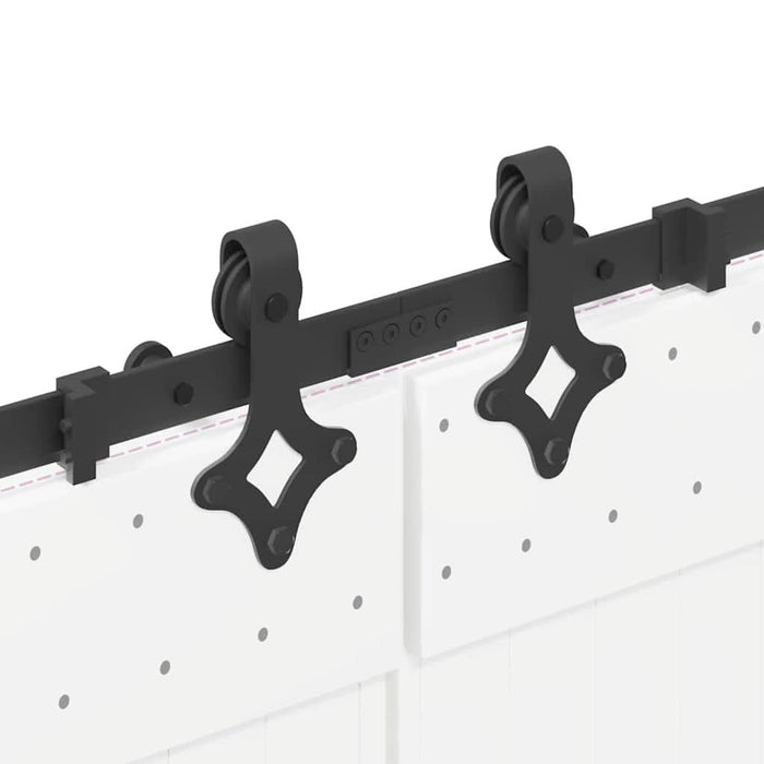 Set feronerie pentru uși glisante, negru, 427 cm, oțel - WALTI WALTI