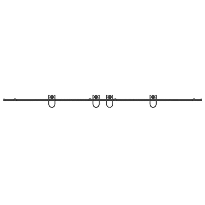 Set feronerie pentru uși glisante, negru, 366 cm, oțel - WALTI WALTI
