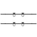 Set feronerie pentru uși glisante, negru, 400 cm, oțel - WALTI WALTI
