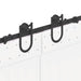 Set feronerie pentru uși glisante, negru, 400 cm, oțel - WALTI WALTI