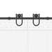 Set feronerie pentru uși glisante, negru, 400 cm, oțel - WALTI WALTI