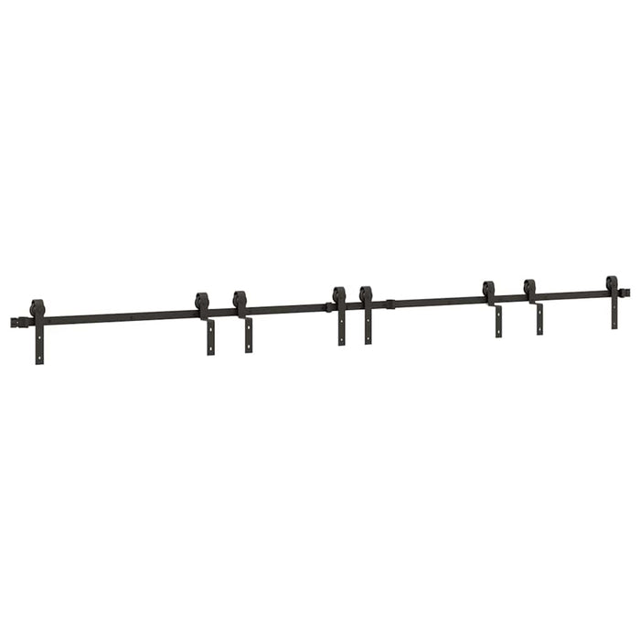 Set feronerie pentru uși glisante, negru, 366 cm, oțel - WALTI WALTI