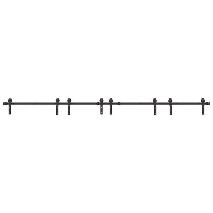 Set feronerie pentru uși glisante, negru, 366 cm, oțel - WALTI WALTI