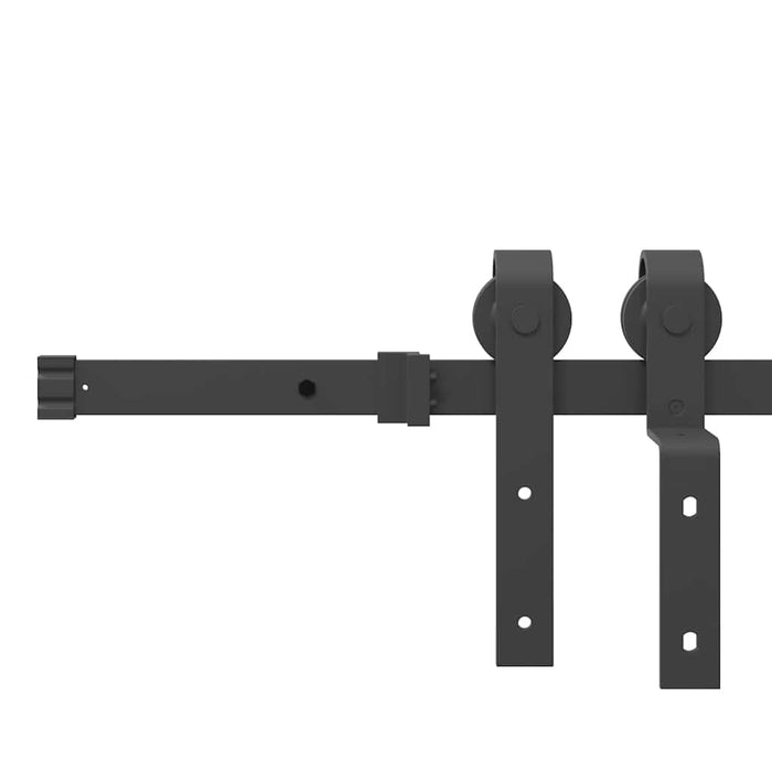 Set feronerie pentru uși glisante, negru, 366 cm, oțel - WALTI WALTI