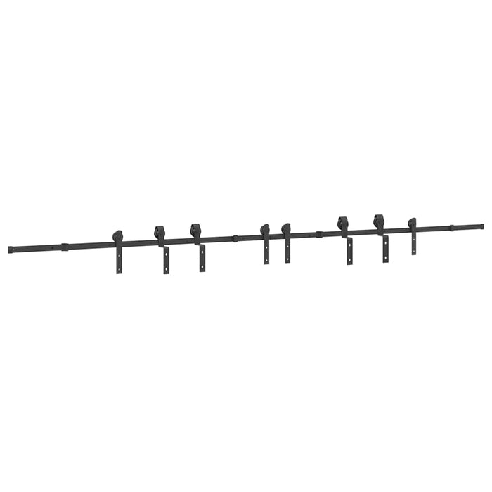 Set feronerie pentru uși glisante, negru, 400 cm, oțel - WALTI WALTI