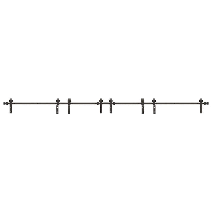 Set feronerie pentru uși glisante, negru, 400 cm, oțel - WALTI WALTI