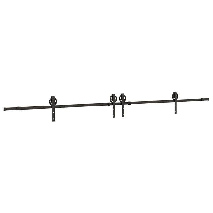 Set feronerie pentru uși glisante, negru, 366 cm, oțel - WALTI WALTI