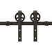 Set feronerie pentru uși glisante, negru, 366 cm, oțel - WALTI WALTI