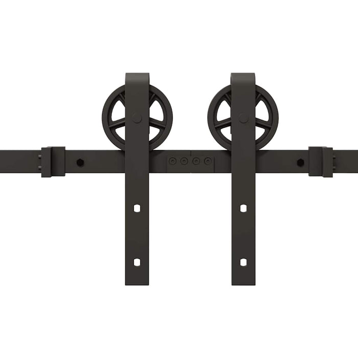 Set feronerie pentru uși glisante, negru, 400 cm, oțel - WALTI WALTI