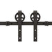 Set feronerie pentru uși glisante, negru, 400 cm, oțel - WALTI WALTI