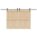 Set feronerie pentru uși glisante, negru, 400 cm, oțel - WALTI WALTI