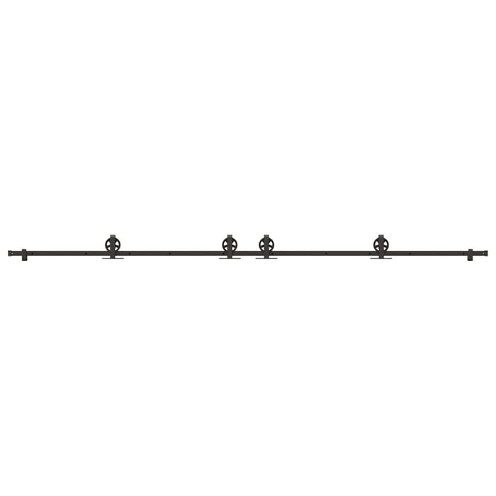 Set feronerie pentru uși glisante, negru, 366 cm, oțel - WALTI WALTI