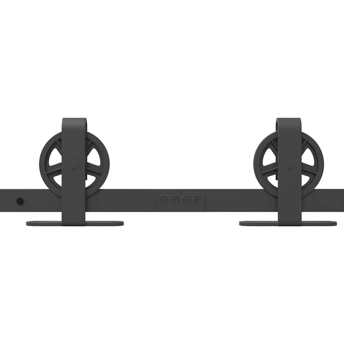 Set feronerie pentru uși glisante, negru, 366 cm, oțel - WALTI WALTI