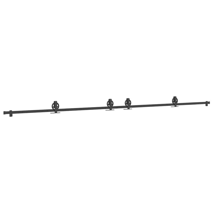 Set feronerie pentru uși glisante, negru, 400 cm, oțel - WALTI WALTI