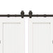Set feronerie pentru uși glisante, negru, 366 cm, oțel - WALTI WALTI