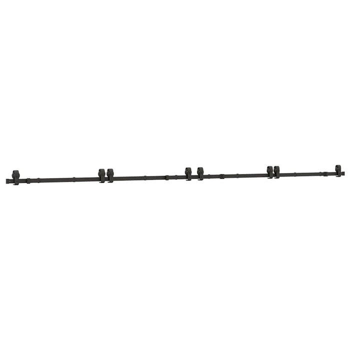 Set feronerie pentru uși glisante, negru, 400 cm, oțel - WALTI WALTI