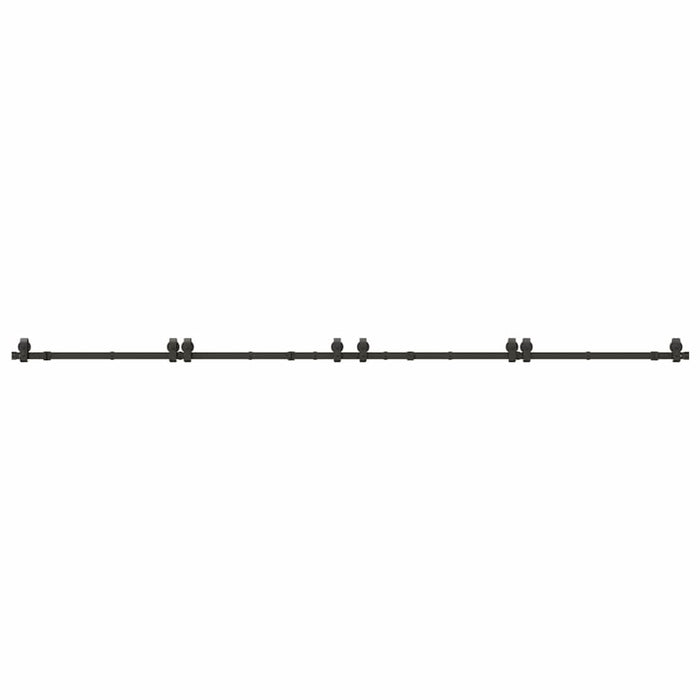Set feronerie pentru uși glisante, negru, 400 cm, oțel - WALTI WALTI