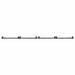 Set feronerie pentru uși glisante, negru, 400 cm, oțel - WALTI WALTI