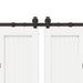 Set feronerie pentru uși glisante, negru, 400 cm, oțel - WALTI WALTI