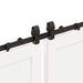 Set feronerie pentru uși glisante, negru, 400 cm, oțel - WALTI WALTI