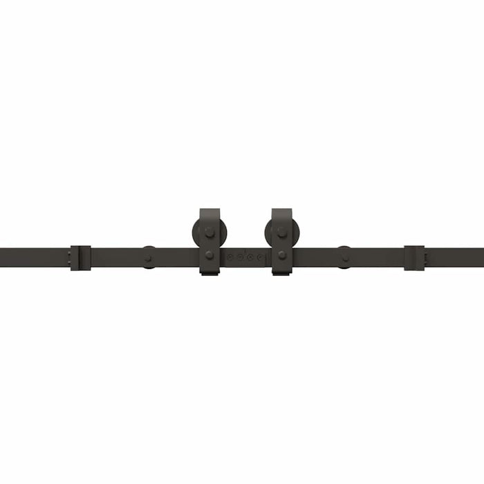 Set feronerie pentru uși glisante, negru, 400 cm, oțel - WALTI WALTI