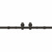 Set feronerie pentru uși glisante, negru, 400 cm, oțel - WALTI WALTI