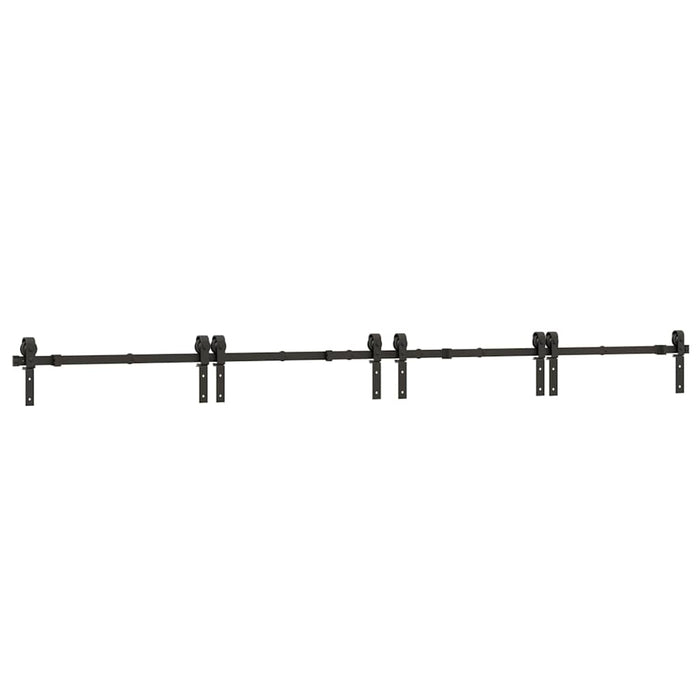 Set feronerie pentru uși glisante, negru, 366 cm, oțel - WALTI WALTI