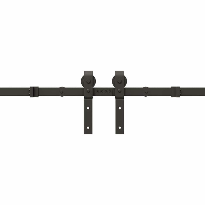 Set feronerie pentru uși glisante, negru, 366 cm, oțel - WALTI WALTI