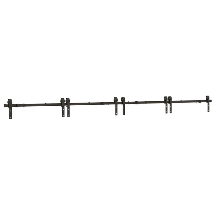 Set feronerie pentru uși glisante, negru, 400 cm, oțel - WALTI WALTI