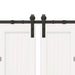 Set feronerie pentru uși glisante, negru, 400 cm, oțel - WALTI WALTI