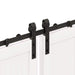 Set feronerie pentru uși glisante, negru, 400 cm, oțel - WALTI WALTI