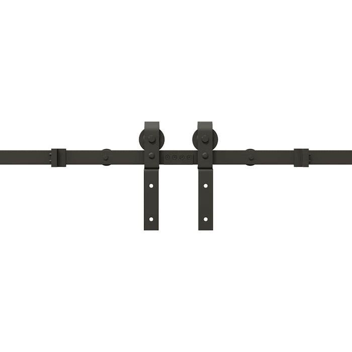 Set feronerie pentru uși glisante, negru, 400 cm, oțel - WALTI WALTI