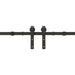 Set feronerie pentru uși glisante, negru, 400 cm, oțel - WALTI WALTI