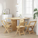 Set mobilier tip fluture Corona, pliabil 5 piese maro lemn pin - WALTI WALTI