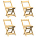 Set mobilier tip fluture Corona, pliabil 5 piese maro lemn pin - WALTI WALTI