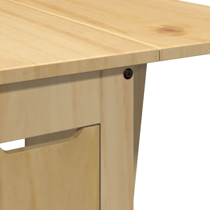 Set mobilier tip fluture Corona, pliabil 5 piese maro lemn pin - WALTI WALTI