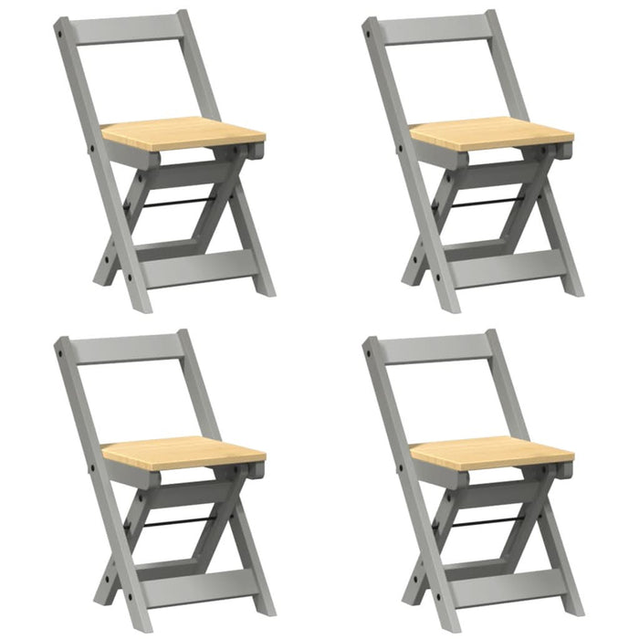 Set mobilier tip fluture Corona, pliabil 5 piese gri lemn pin - WALTI WALTI