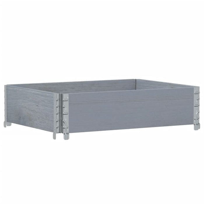 Ramă pentru paleți, gri, 80x60 cm, lemn masiv de pin - WALTI WALTI