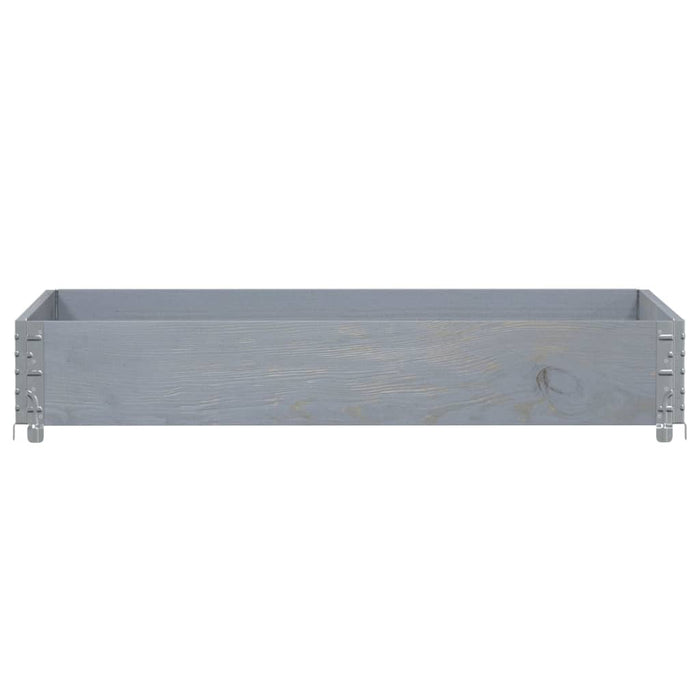 Ramă pentru paleți, gri, 120x80 cm, lemn masiv de pin - WALTI WALTI